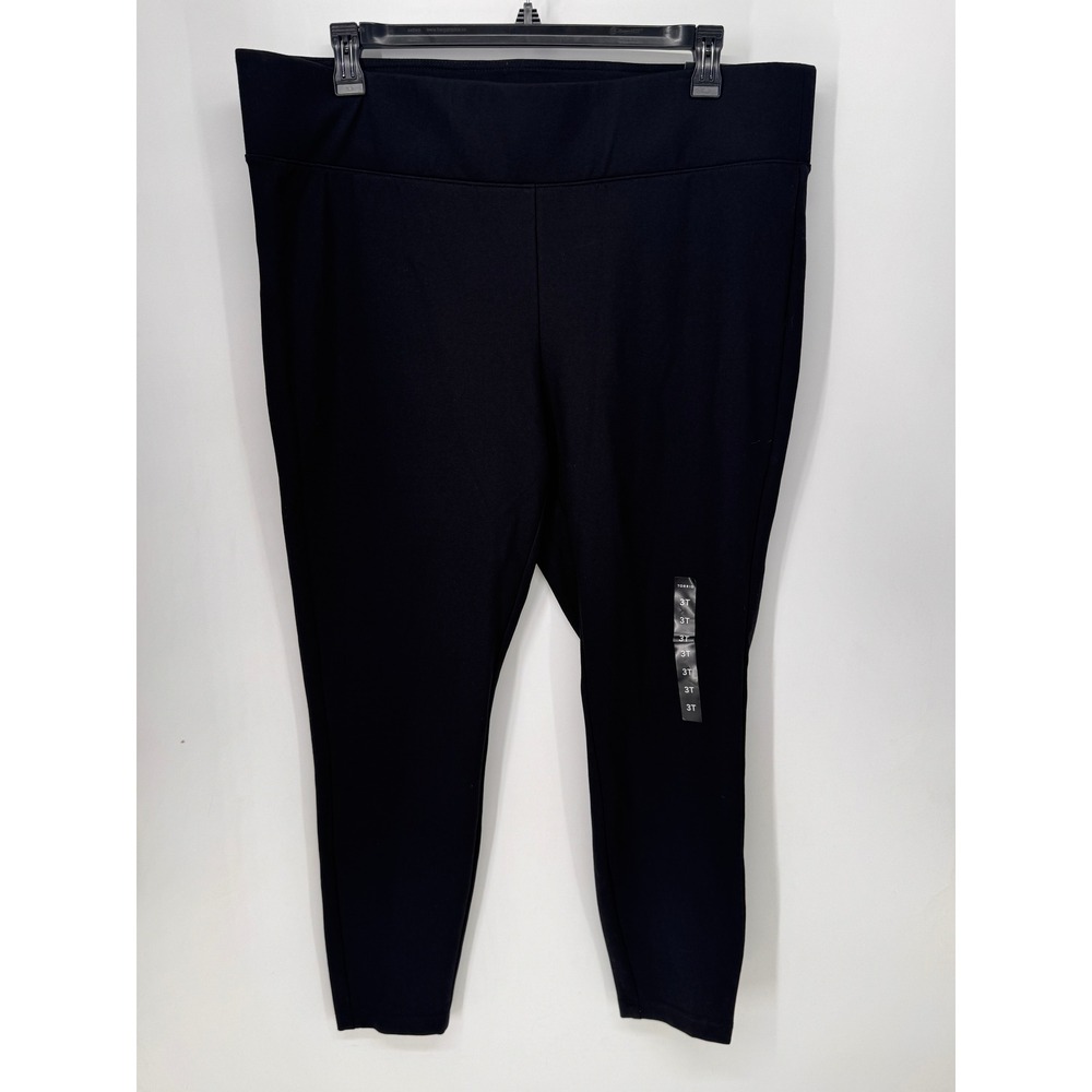Torrid Pixie Pants Women 3T Black NWT Slim Fix Ponte Stretch Tall Pull On